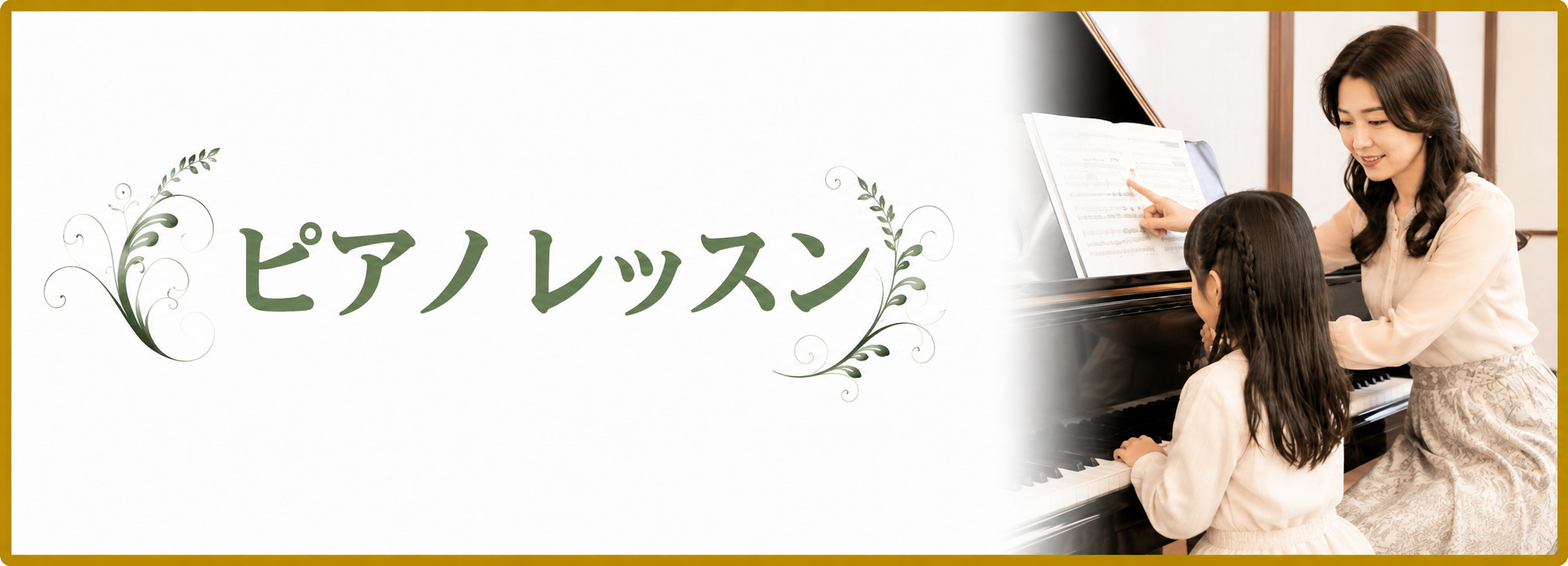 ピアノレッスンのイメージ